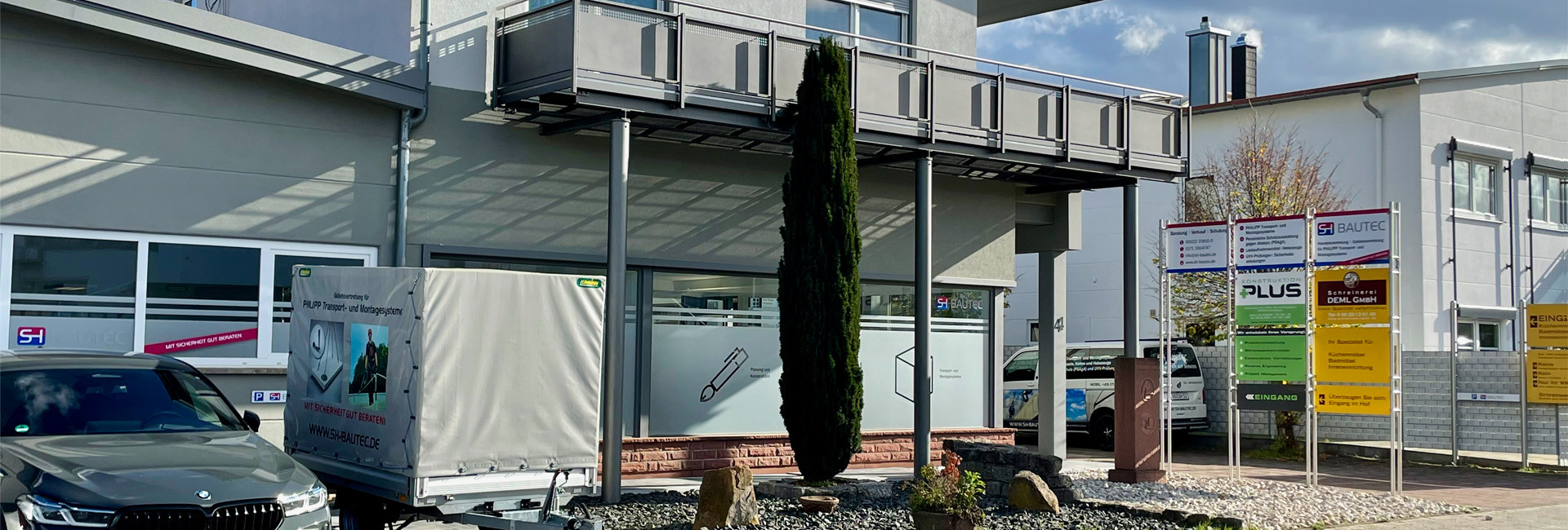 Firmengebäude von außen